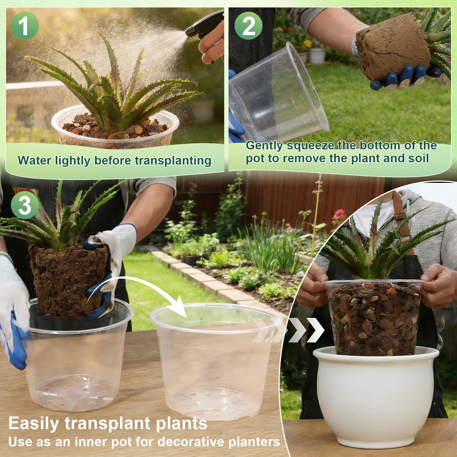 GUGEMEI 12" pot with tomato plant demonstrating roomy growth support