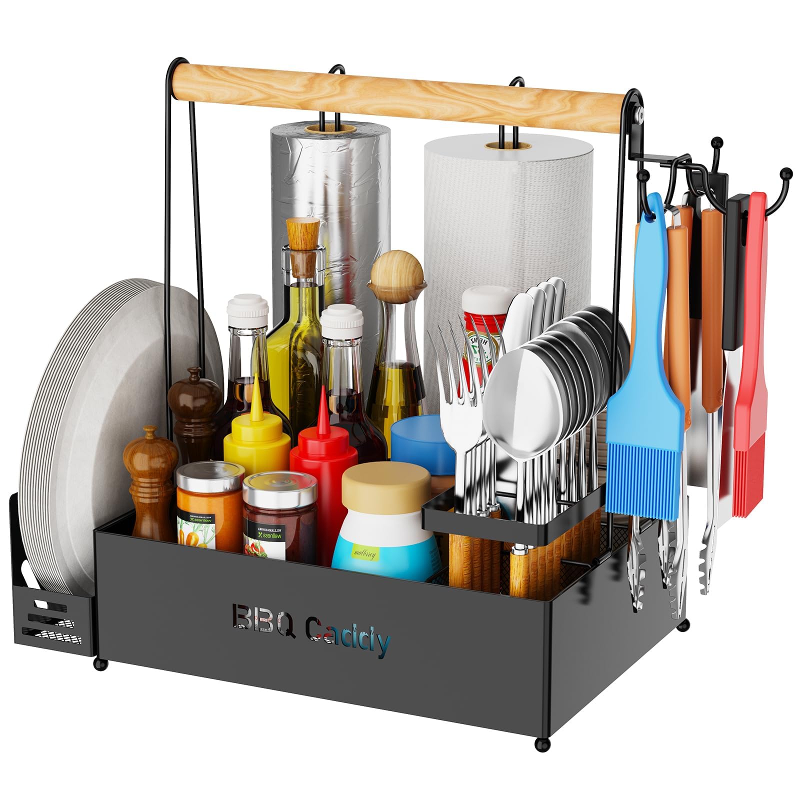 GUIBUKEYAN front view showing organized condiments and utensils for convenience