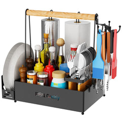 GUIBUKEYAN front view showing organized condiments and utensils for convenience