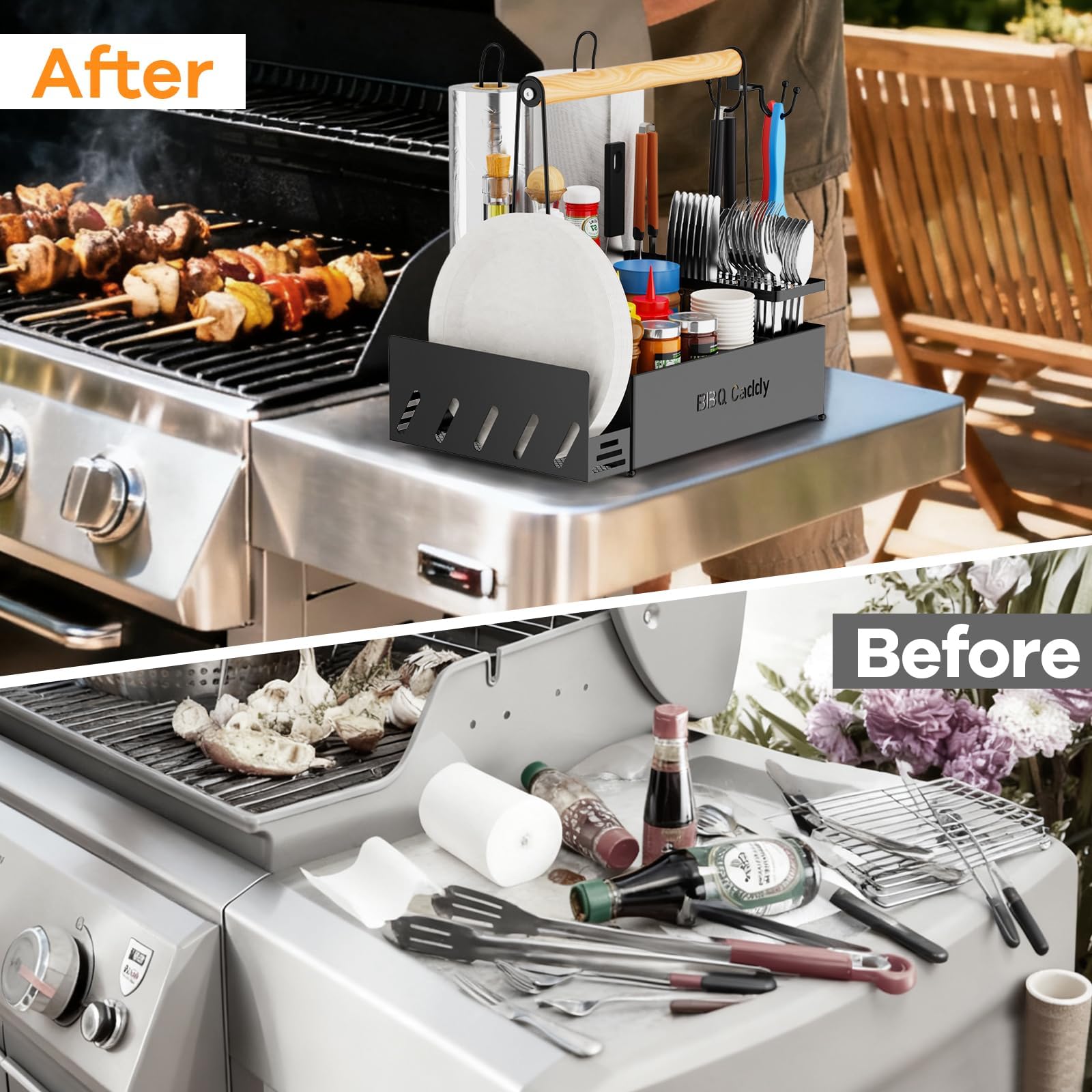 GUIBUKEYAN hooks with hanging grill tools for quick access