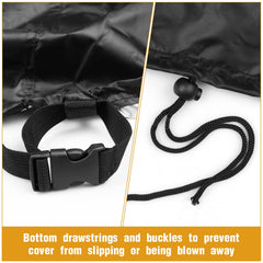 Guisong adjustable strap and buckle displayed to show secure windproof fit