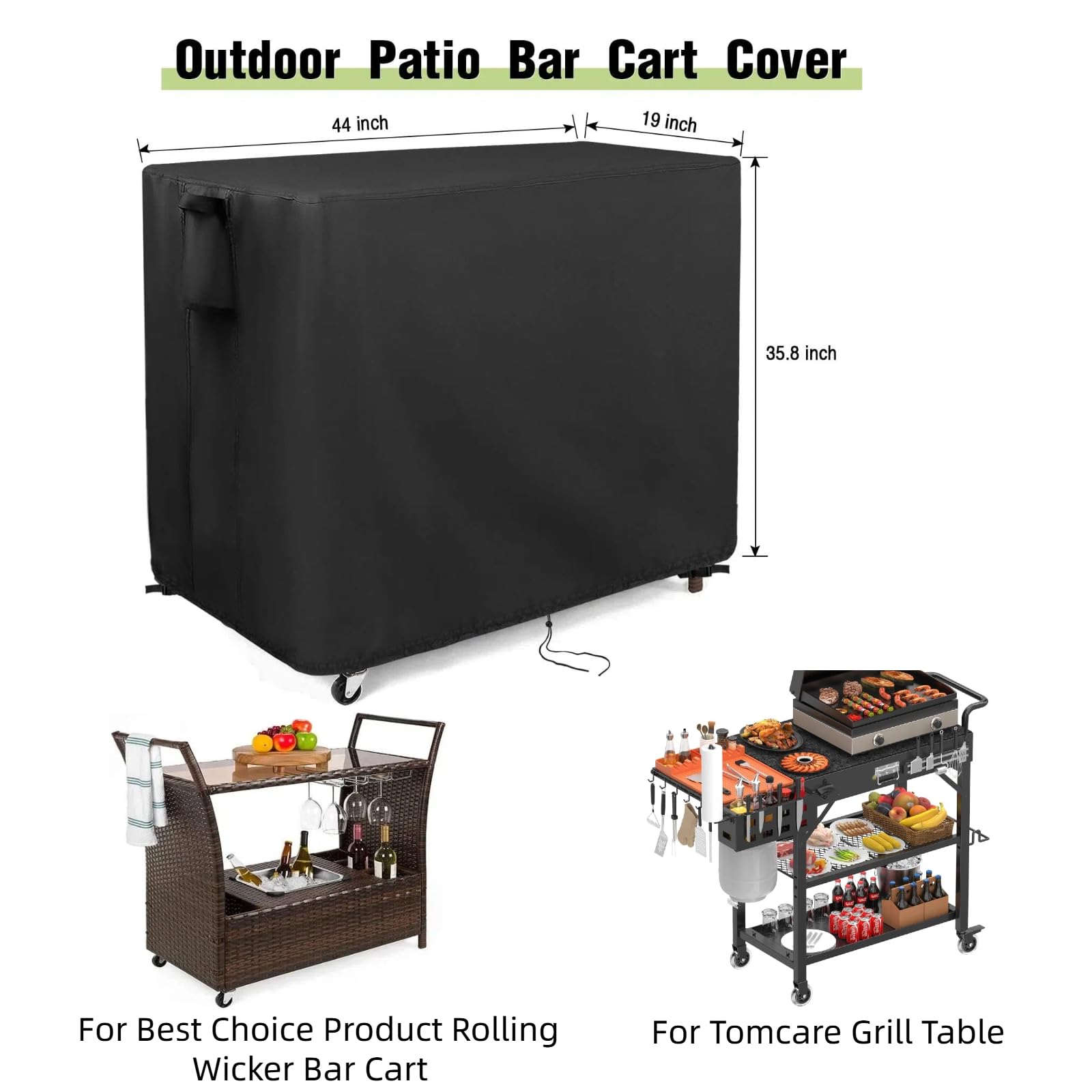 Guisong folded cover stored on shelf saving space and keeping cover dry