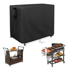 Guisong front view showing full fit protecting grill table and preventing weather damage