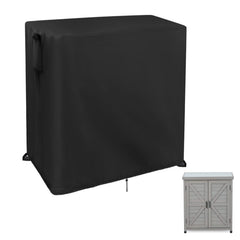 Guisong front view showing full cover protecting a potting bench and keeping it dry