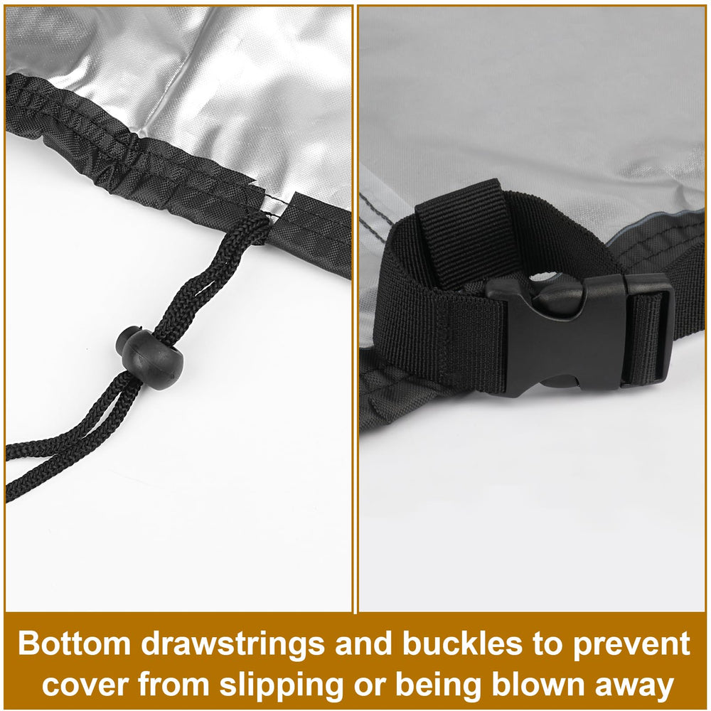 Guisong handle for easy placement and removal, makes cover handling quicker