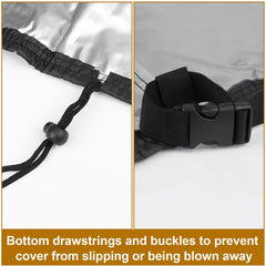Guisong handle for easy placement and removal, makes cover handling quicker