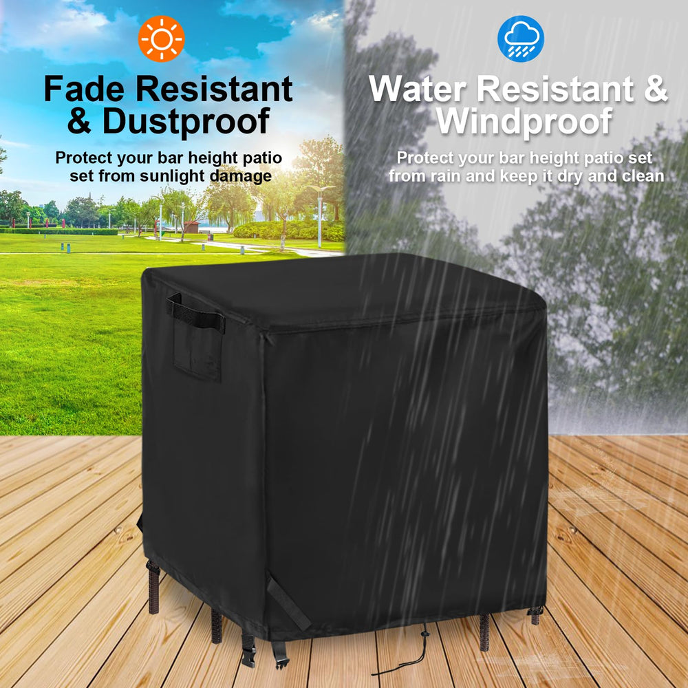 Guisong cover beside measuring tape showing 59x59x38 inch fit for proper sizing