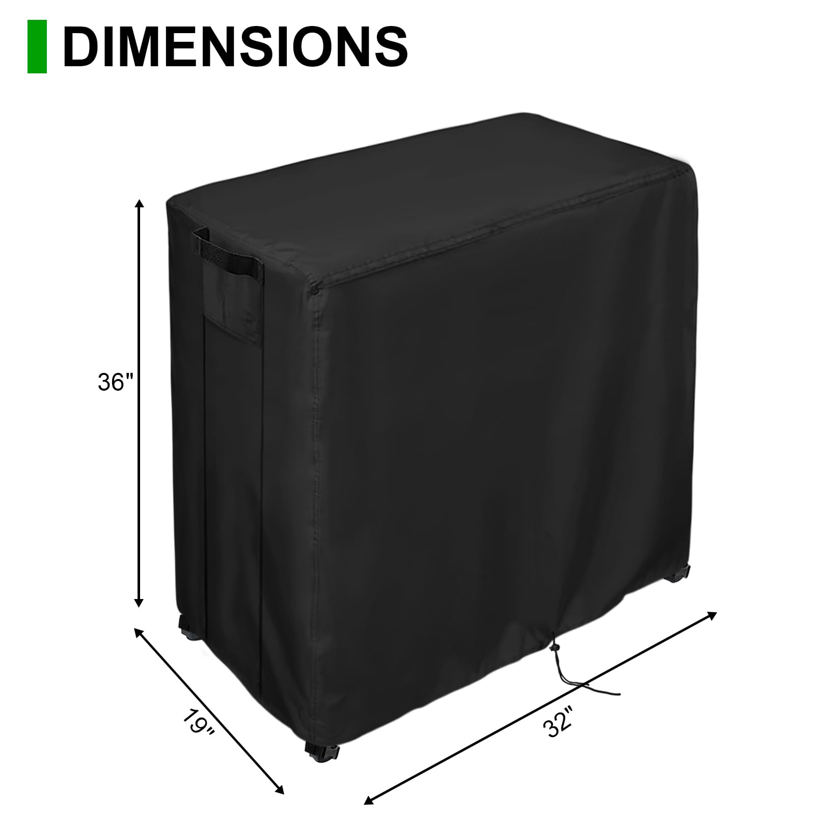 Guisong cover beside a chair for scale showing its 32-inch width fit