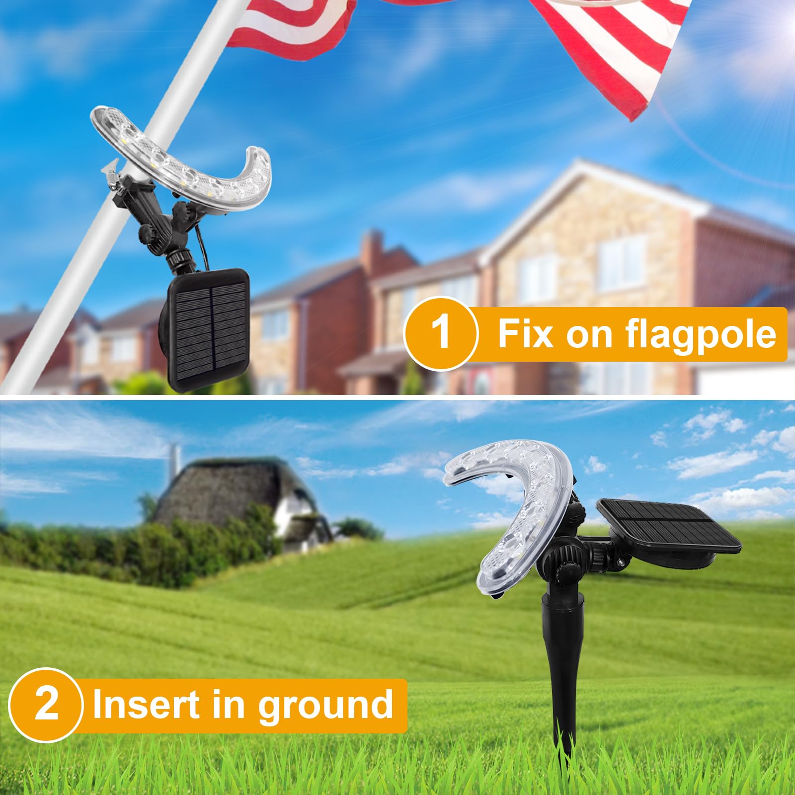 GULADUS top solar panel image with adjustable angle, improved sun charging
