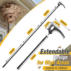 Gulfmew extendable pole fully extended showing long-reach advantage