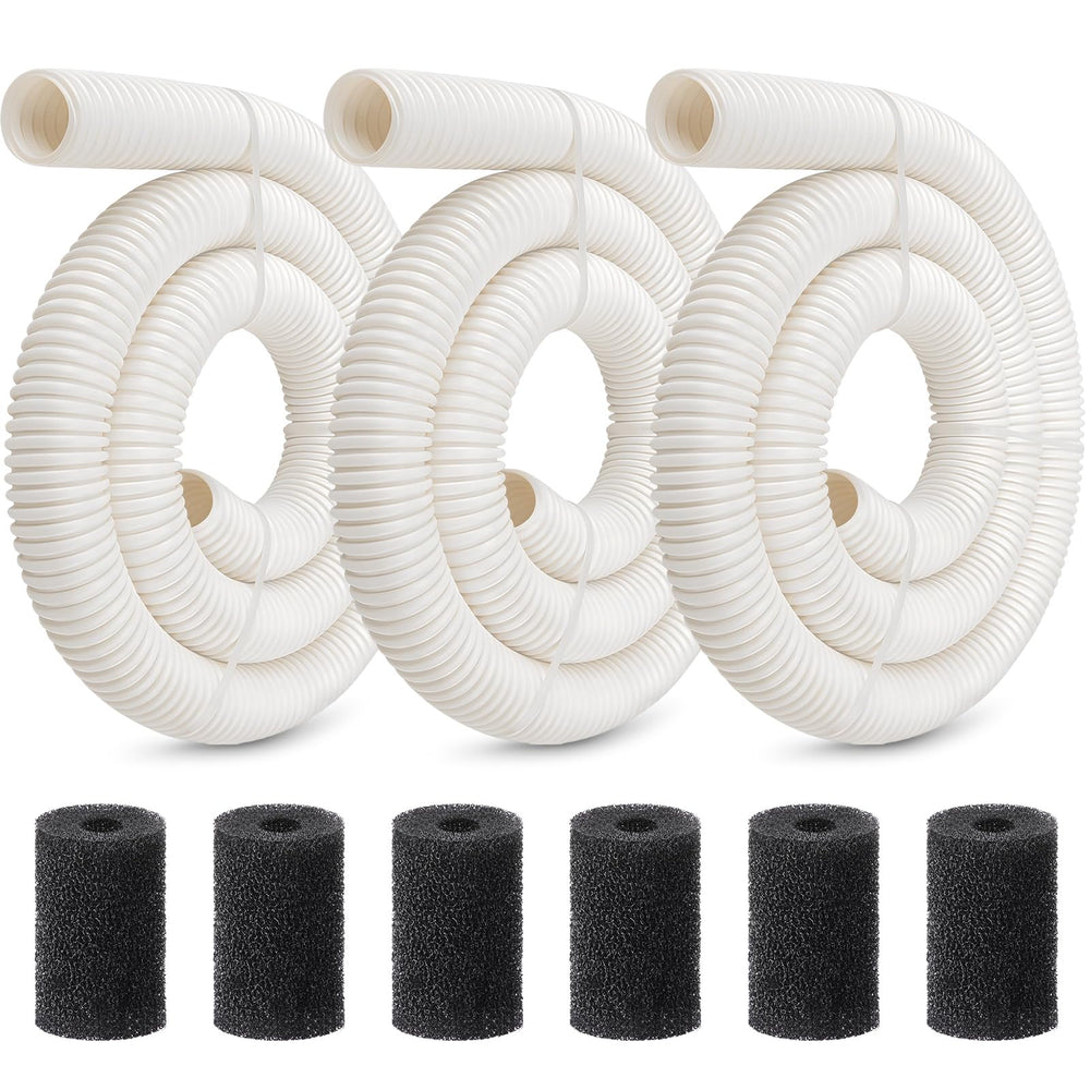Gulfmew kit front view showing three hoses and six scrubbers, easy replacement
