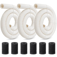 Gulfmew kit front view showing three hoses and six scrubbers, easy replacement