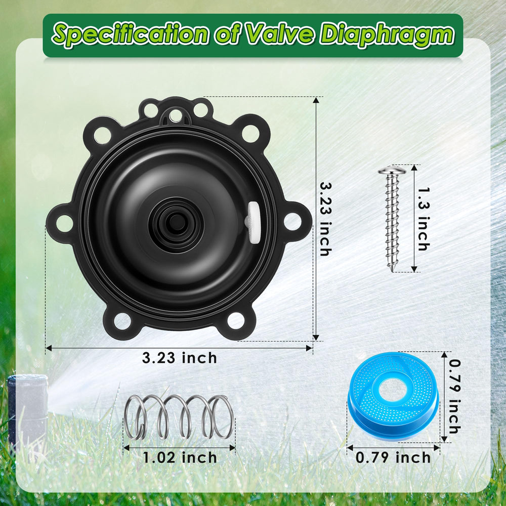 Gulfmew spare diaphragm spring and hardware close detail for easy replacement