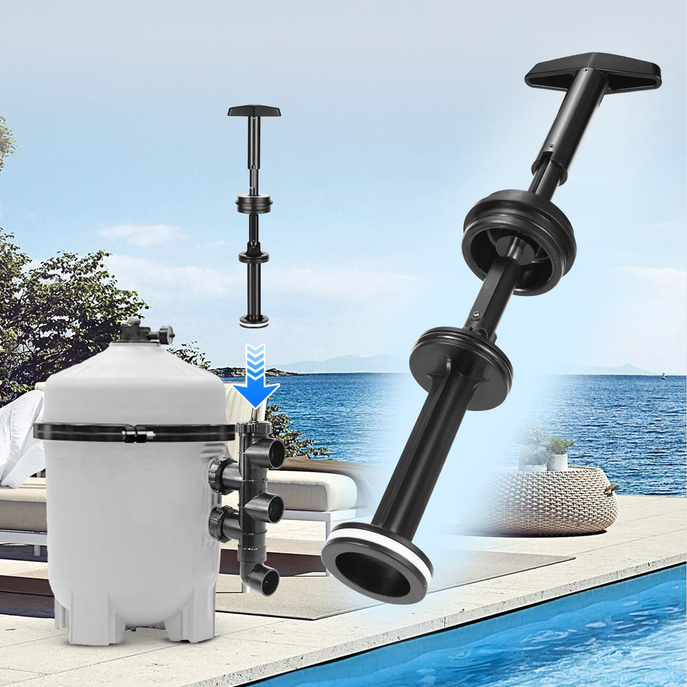 GUOJINJISM kit staged near pool filter illustrating maintenance ease and reliability