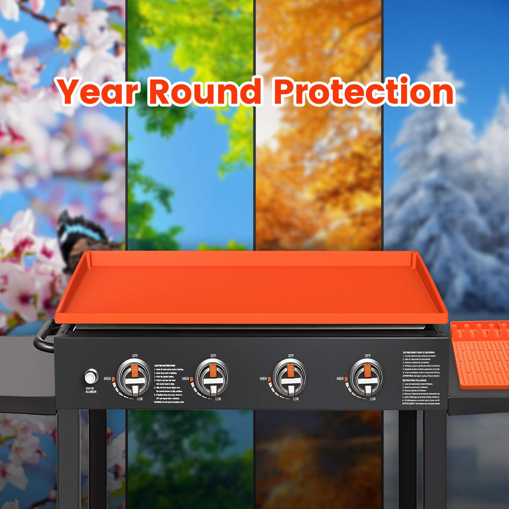 GUSOYO griddle setup in backyard barbecue lifestyle scene showing practical use