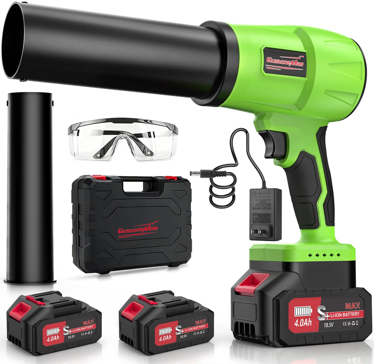 GustoneMas front view blower showing compact design and easy control