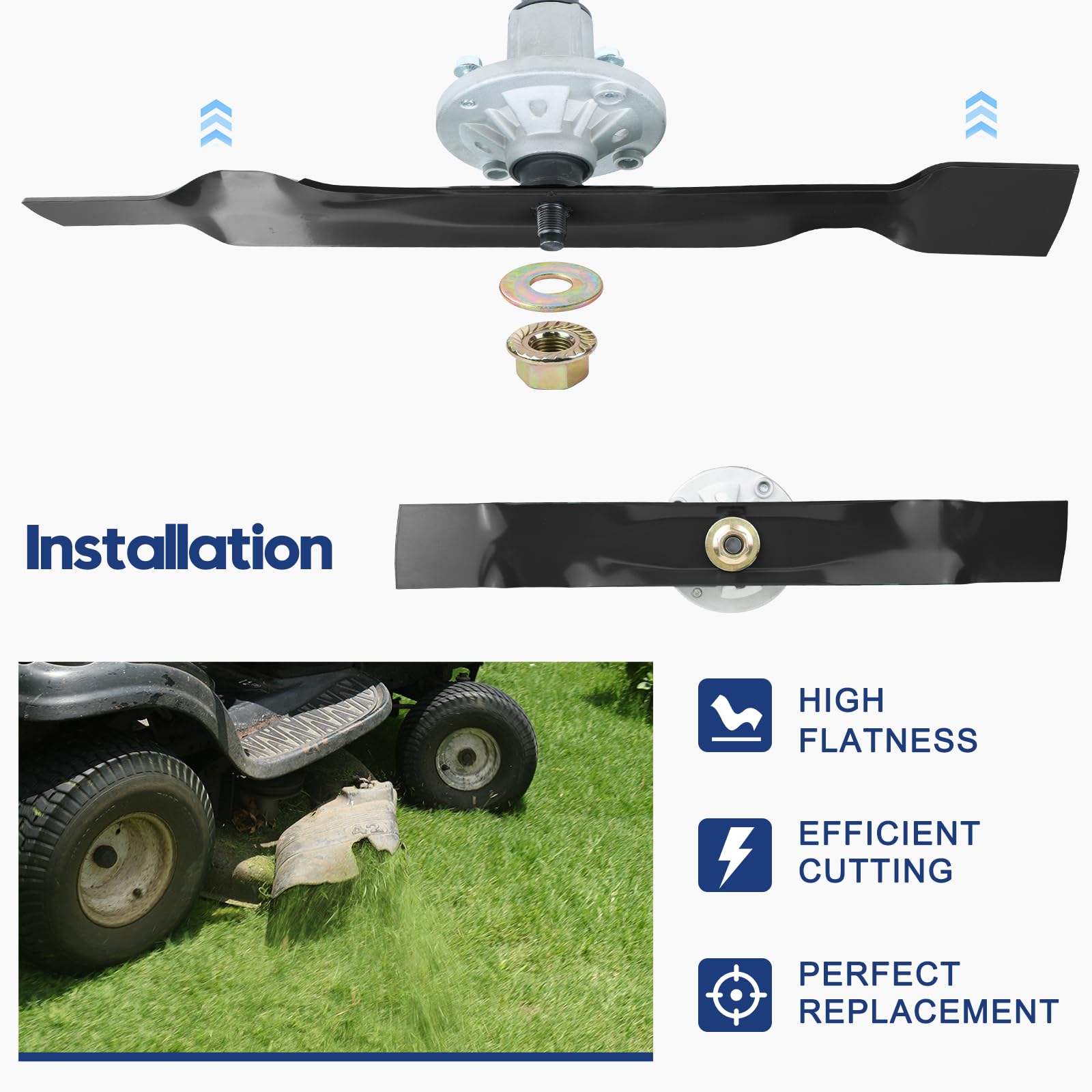 GUSUHAWK two blades and hardware laid out for quick installation