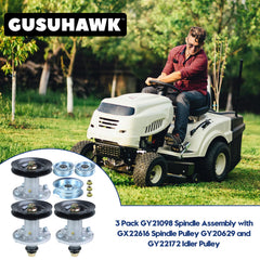 GUSUHAWK spindle pulley close-up with measurements for exact fit