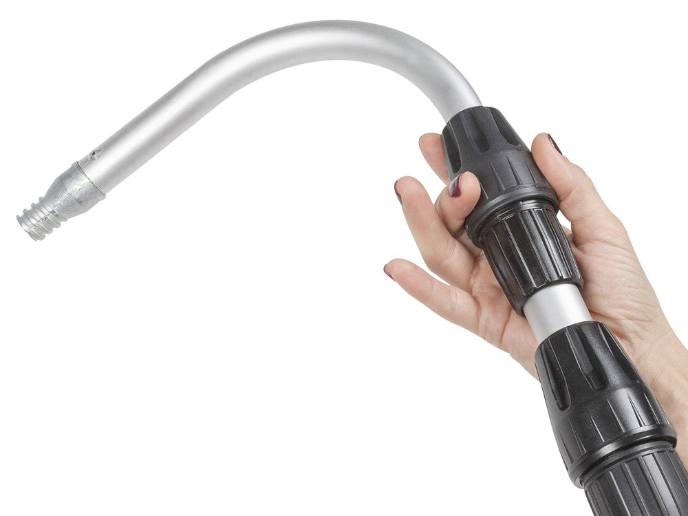 GUTTER MASTER hose connection and flow control valve detail for adjustable water pressure
