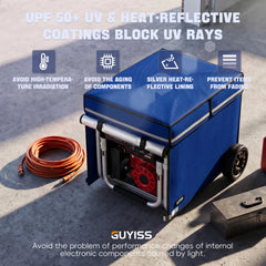 GUYISS close-up double-layer fabric showing durable waterproof protection