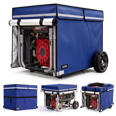 GUYISS front view cover on generator showing weather protection benefit