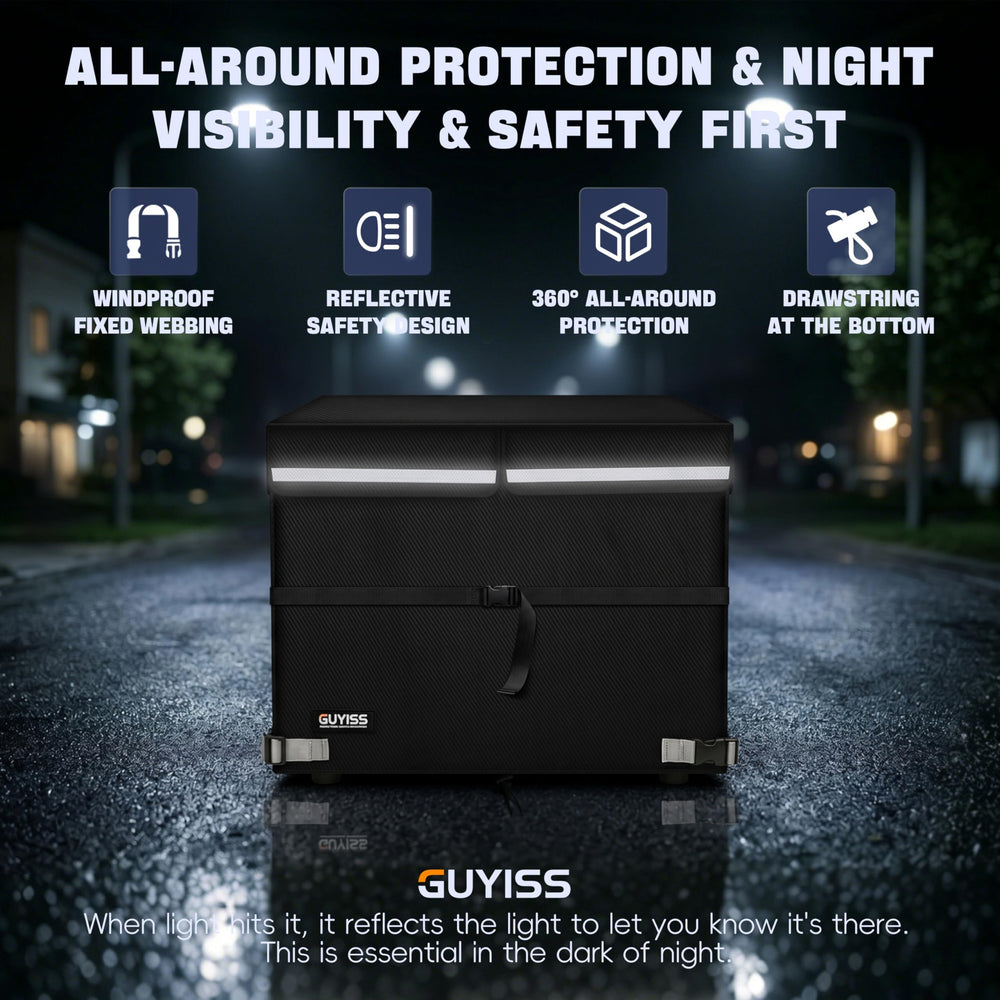 GUYISS installed on backyard generator demonstrating all-weather readiness