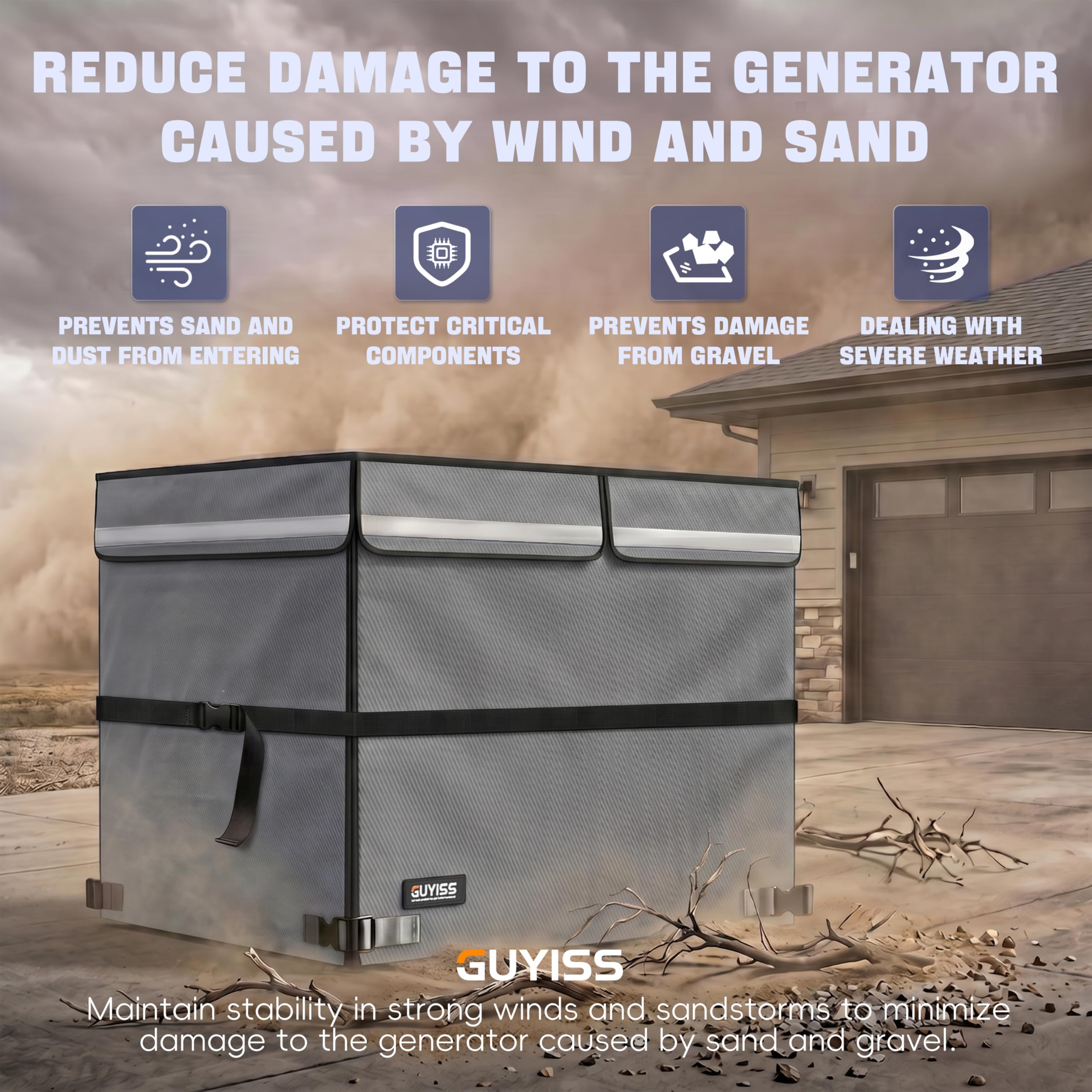 GUYISS cover size comparison next to toolbox to show scale