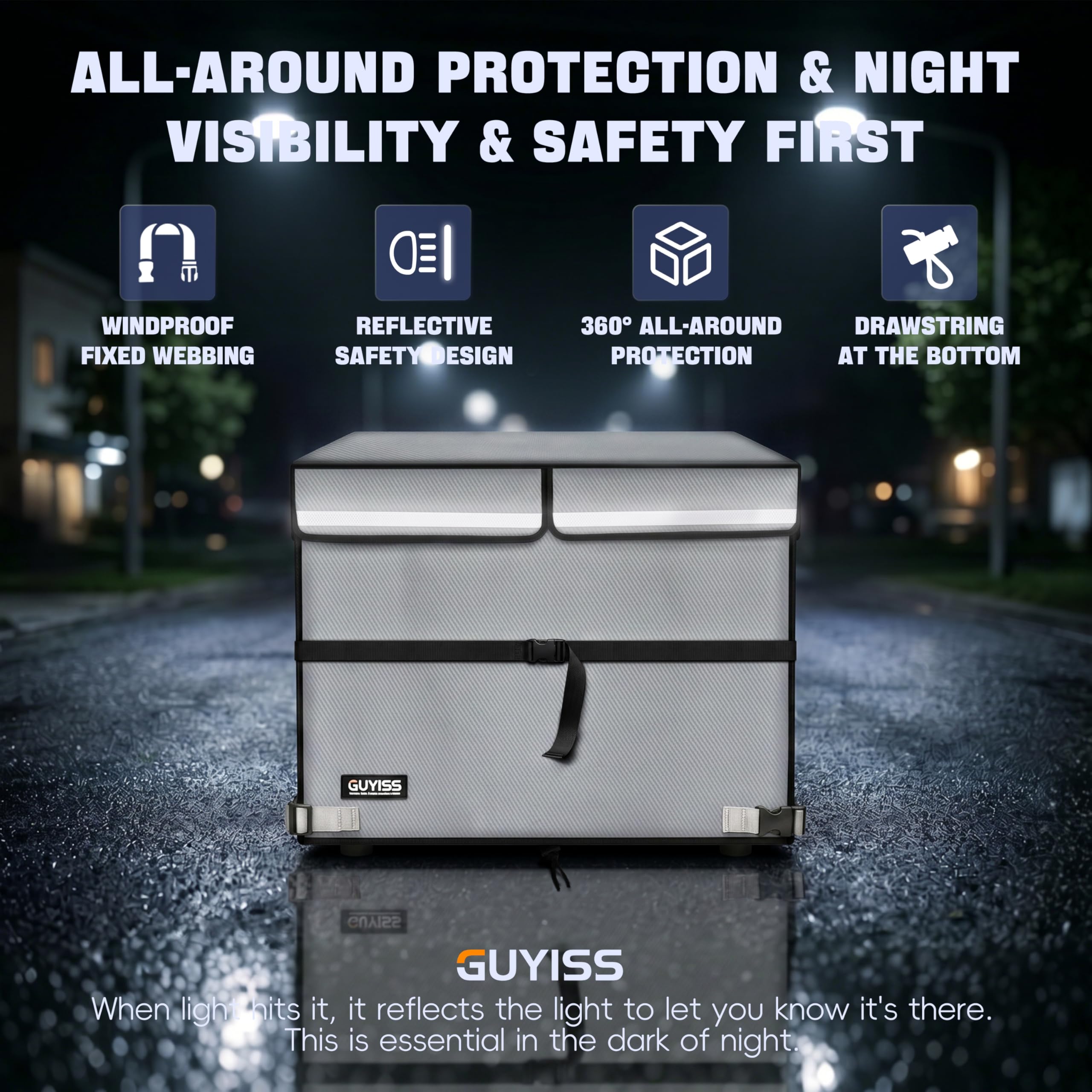 GUYISS waterproof fabric shedding rain to protect generator