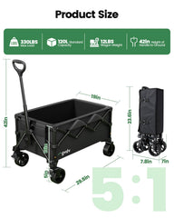 GVDV wagon folded compact in trunk saving storage space