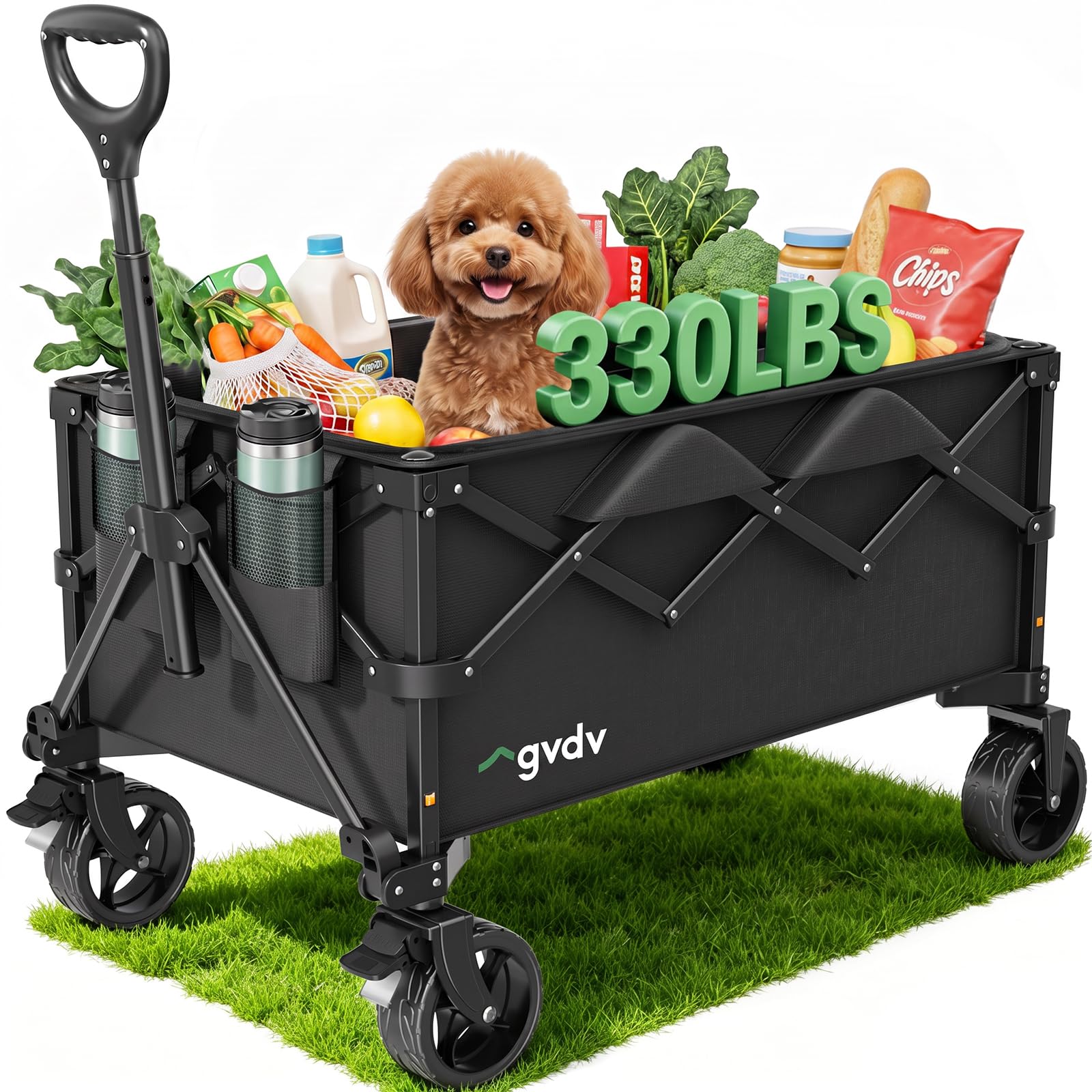 GVDV CW35 front view packed showing cargo capacity and easy access