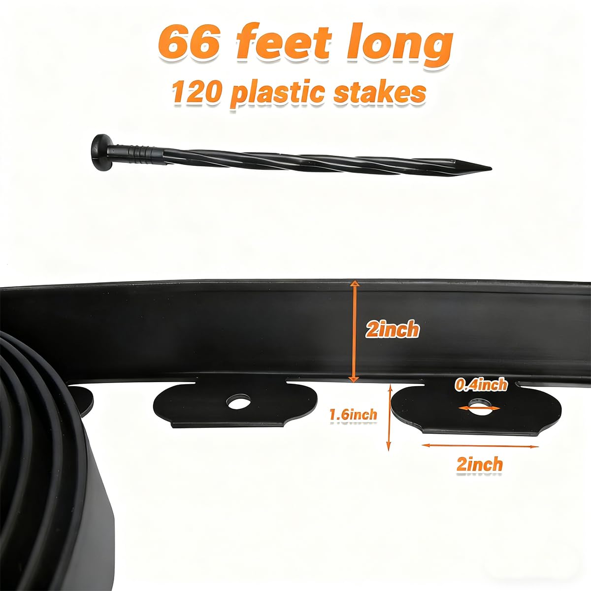 GVICAHIY close-up of plastic texture and 2-inch height for durable containment benefit