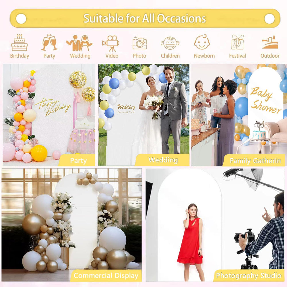 GWEUZMALL arch in a wedding lifestyle scene creating a focal point