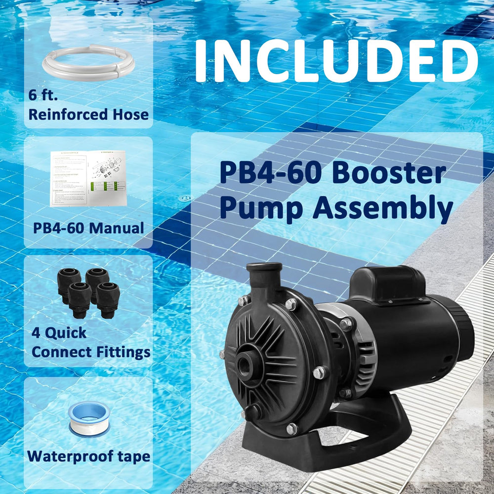 GXW PB4-60 installed in pool equipment pad improving cleaner pressure