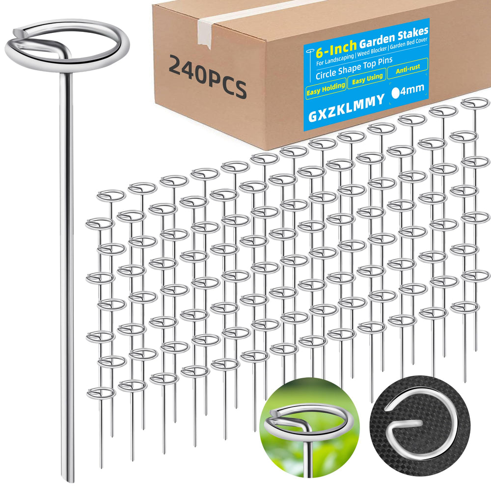 GXZKLMMY front view of 240-piece galvanized pins pack showing quantity benefit