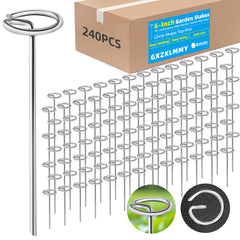 GXZKLMMY front view of 240-piece galvanized pins pack showing quantity benefit