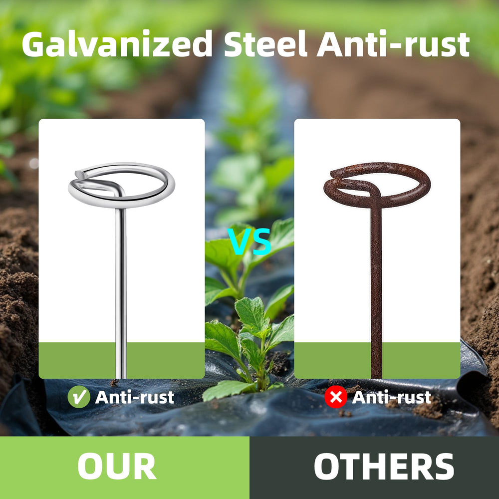 GXZKLMMY anchors used in garden bed illustrating tidy durable landscaping