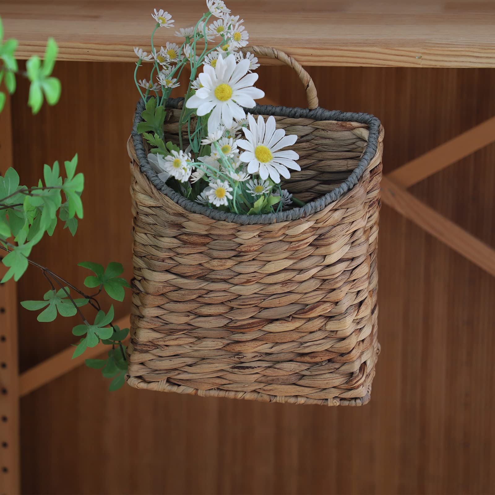 GYASVWU basket in use with faux flowers giving instant decorative appeal