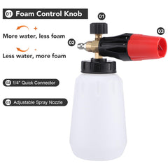 Gyfent pressure washer gun ergonomic handle offering comfort during use