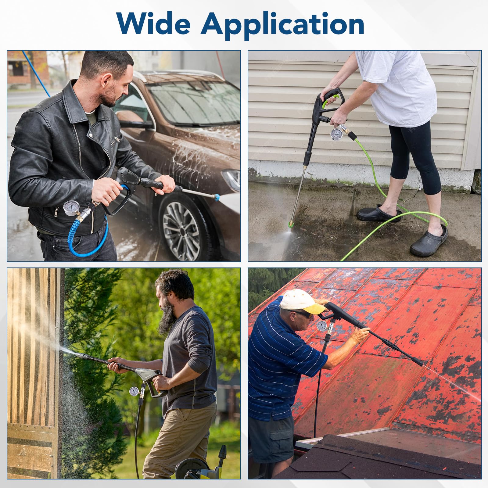Gyfent pressure washer kit in outdoor setup showing professional-ready performance