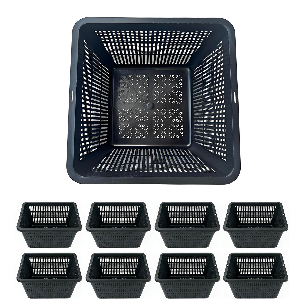 Gyfofix front packaging view showing eight mesh pond baskets and product benefit