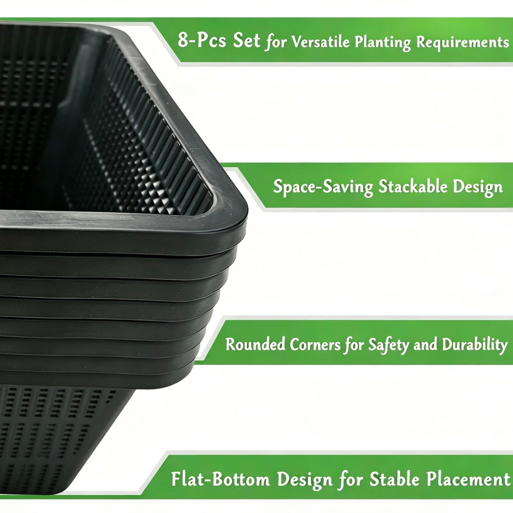 Gyfofix basket placed in pond demonstrating secure plant containment