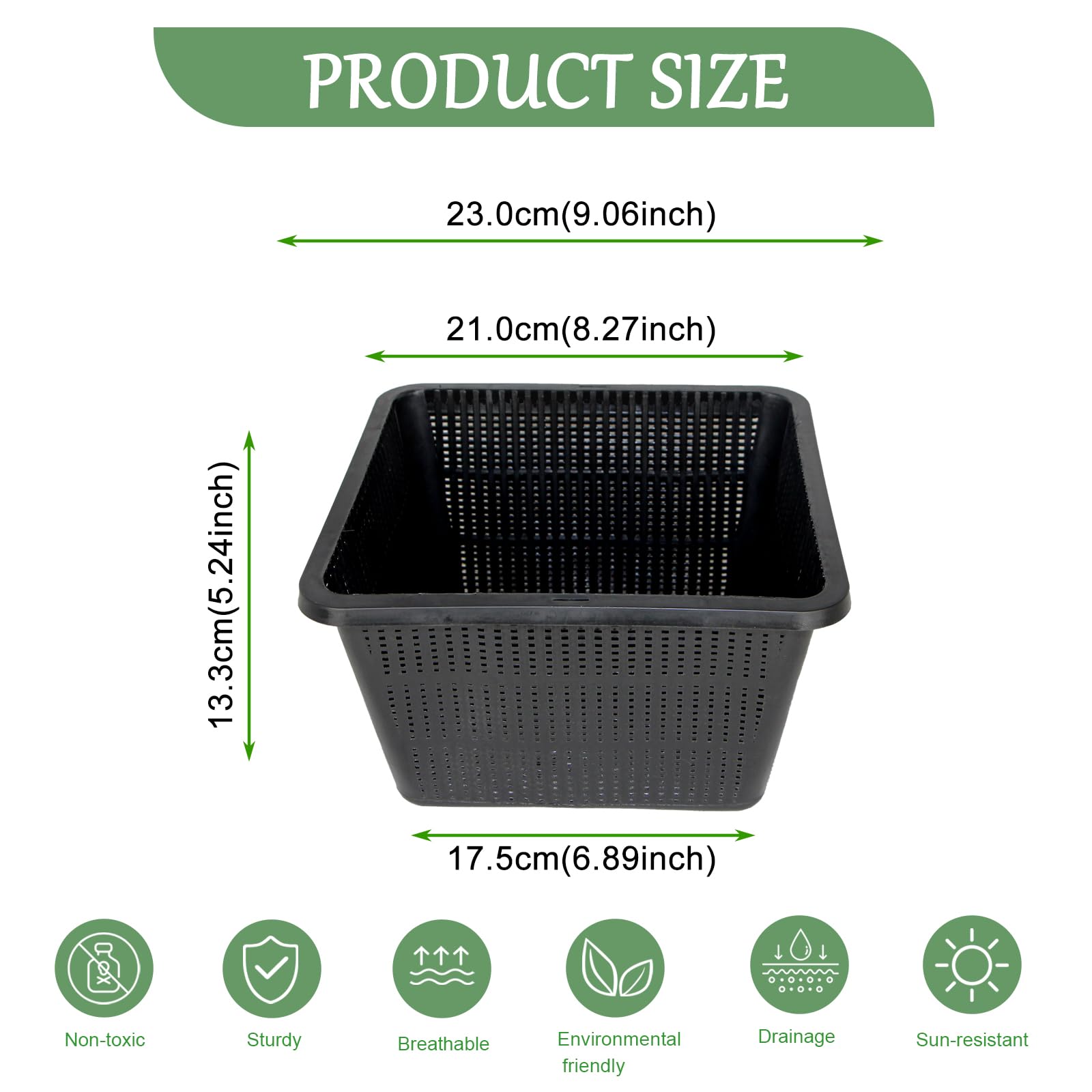 Gyfofix close-up of mesh detail allowing water flow and nutrient access