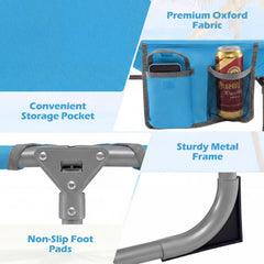 GYMAX folded compact storage with strap for easy transport and space saving