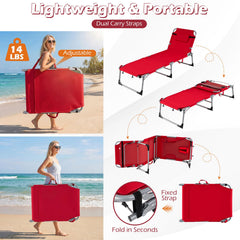 GYMAX folded chair with shoulder strap for easy carrying