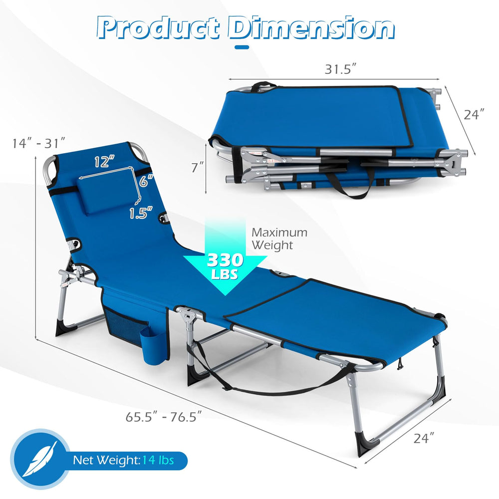 GYMAX lounger beside seated person showing size and scale clarity