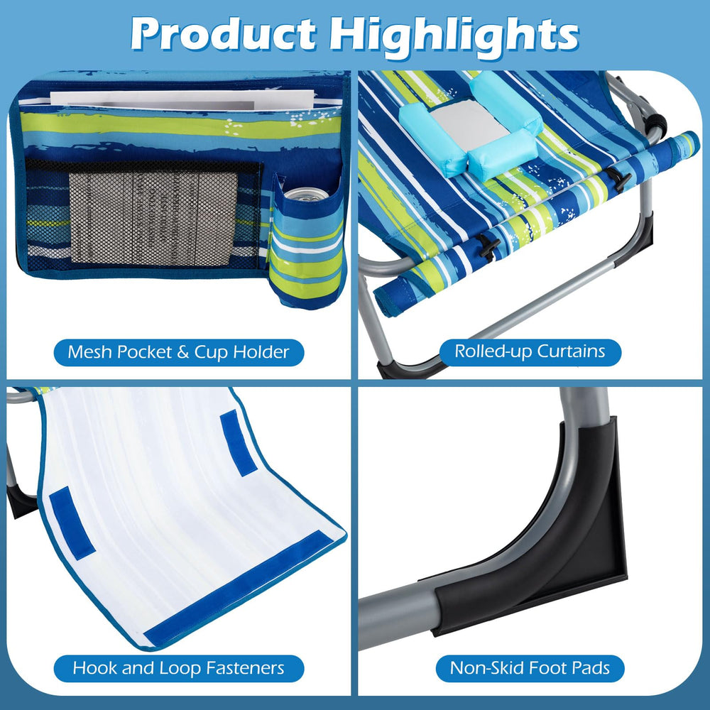 GYMAX frame and anti-slip footpad highlighting sturdy outdoor support