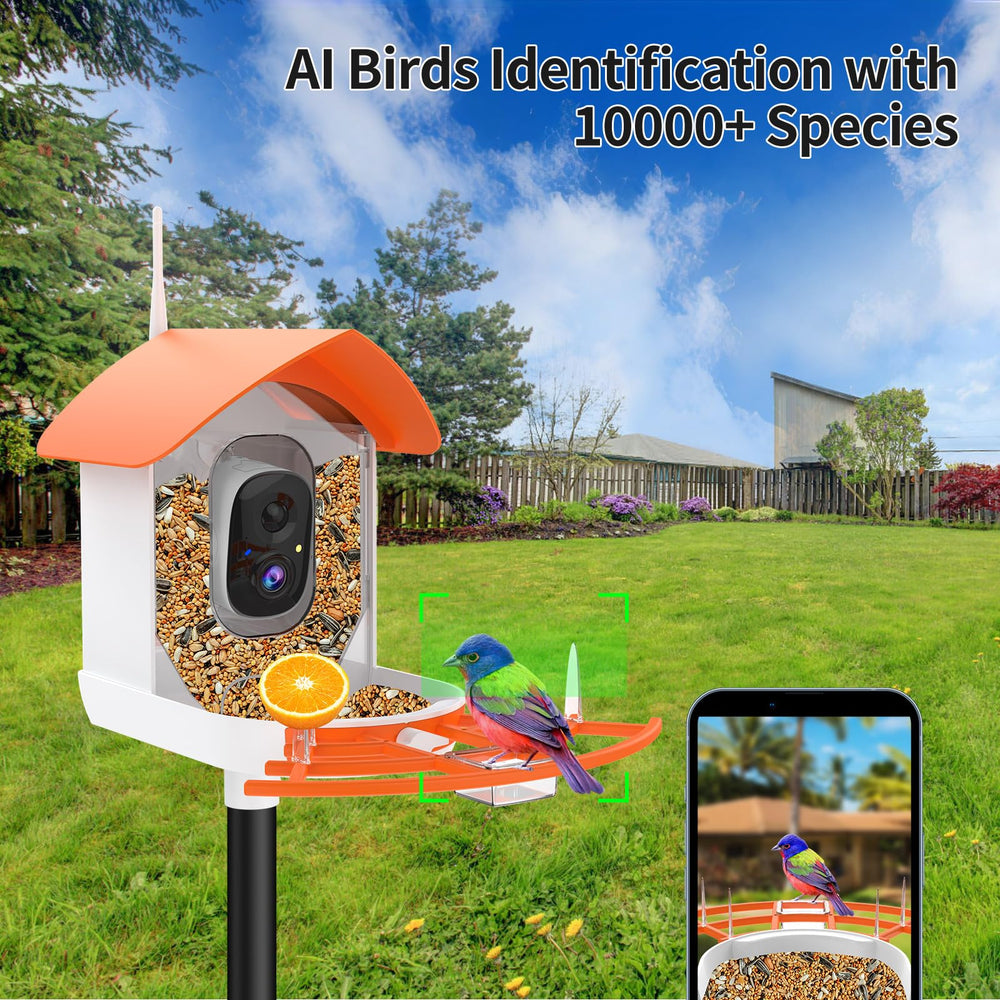 Gyozol mounted on pole in yard, demonstrates easy outdoor installation benefit