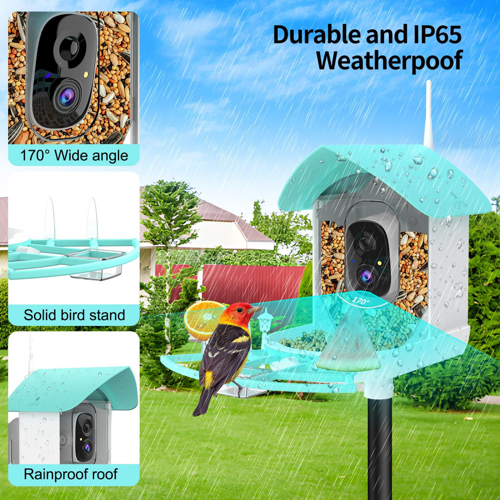 Gyozol mounted on a tree in a yard illustrating easy multiple mounting options