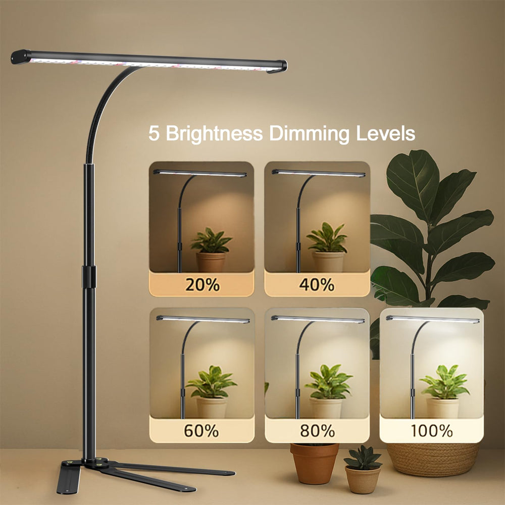 GYTF gooseneck bent over plants demonstrating precise directional lighting advantage