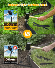 GZBEVITAR stake driven into lawn demonstrating secure anchoring benefit